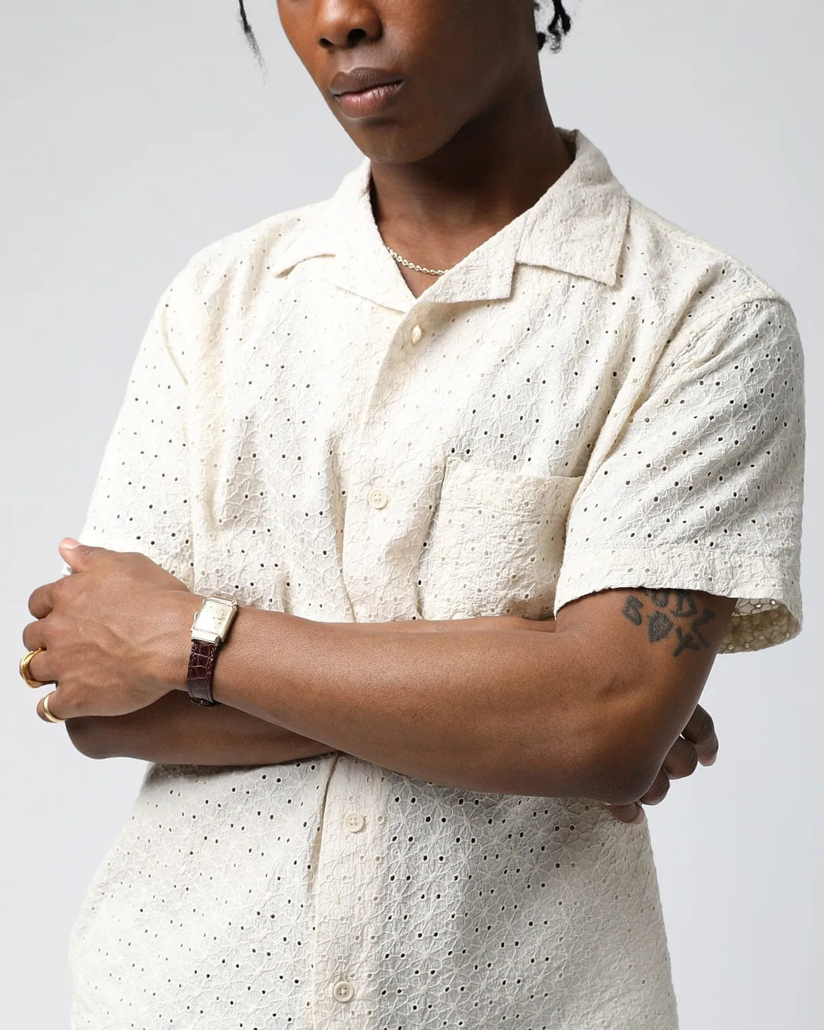 Floral Eyelet SS - Natural sold by Corridor product image thumbnail 4