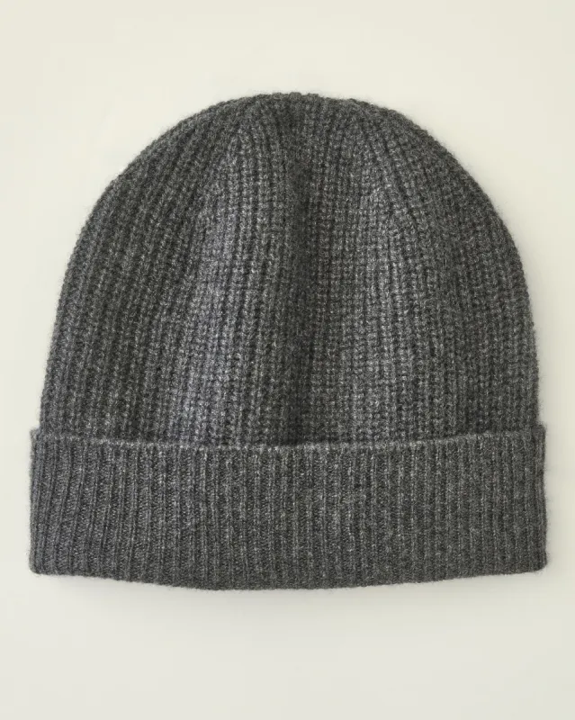 Cashmere Beanie - Charcoal sold by Corridor