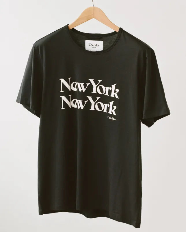 New York New York T-Shirt - Black sold by Corridor