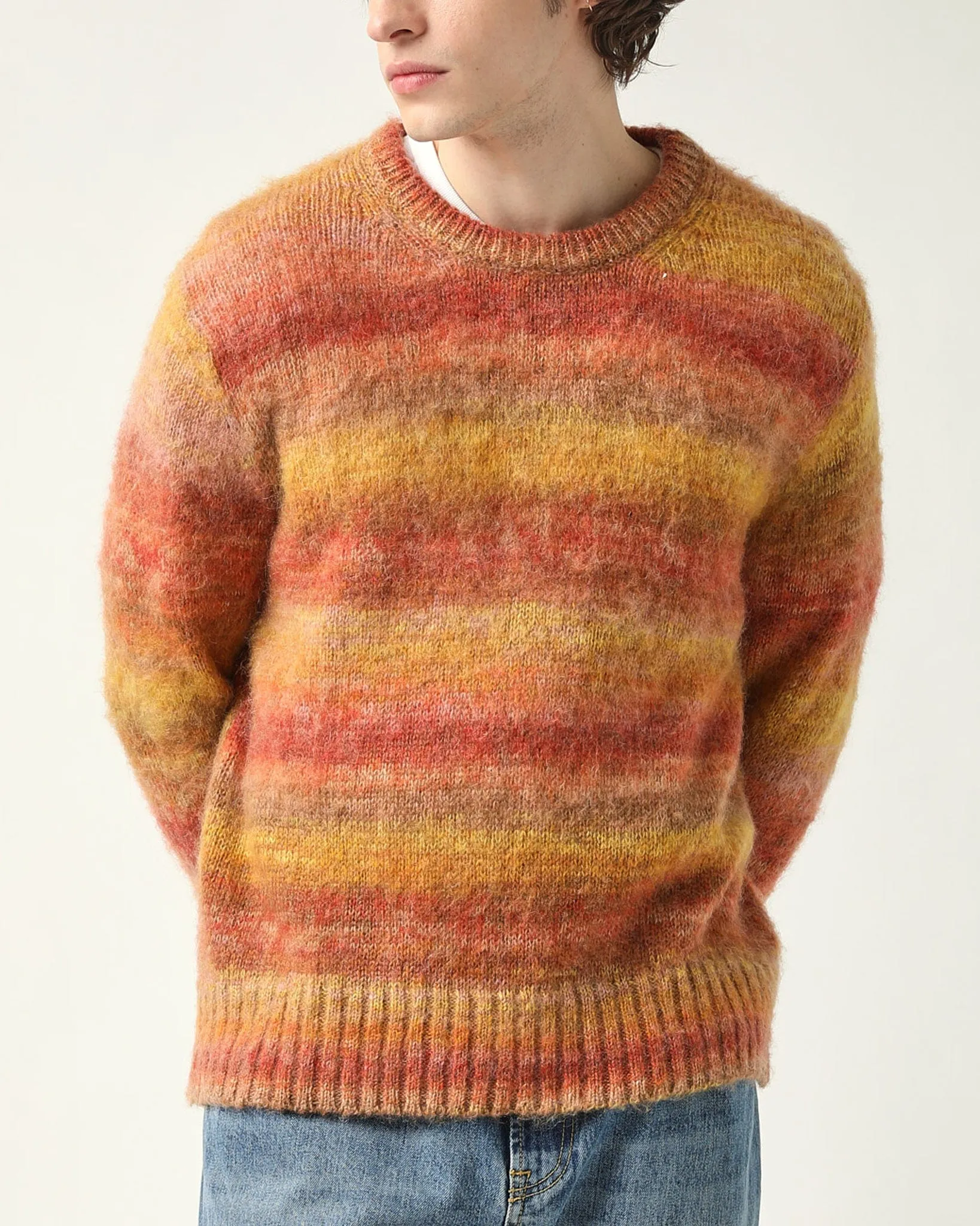 Space Dye Mohair Crewneck - Orange sold by Corridor product image thumbnail 3