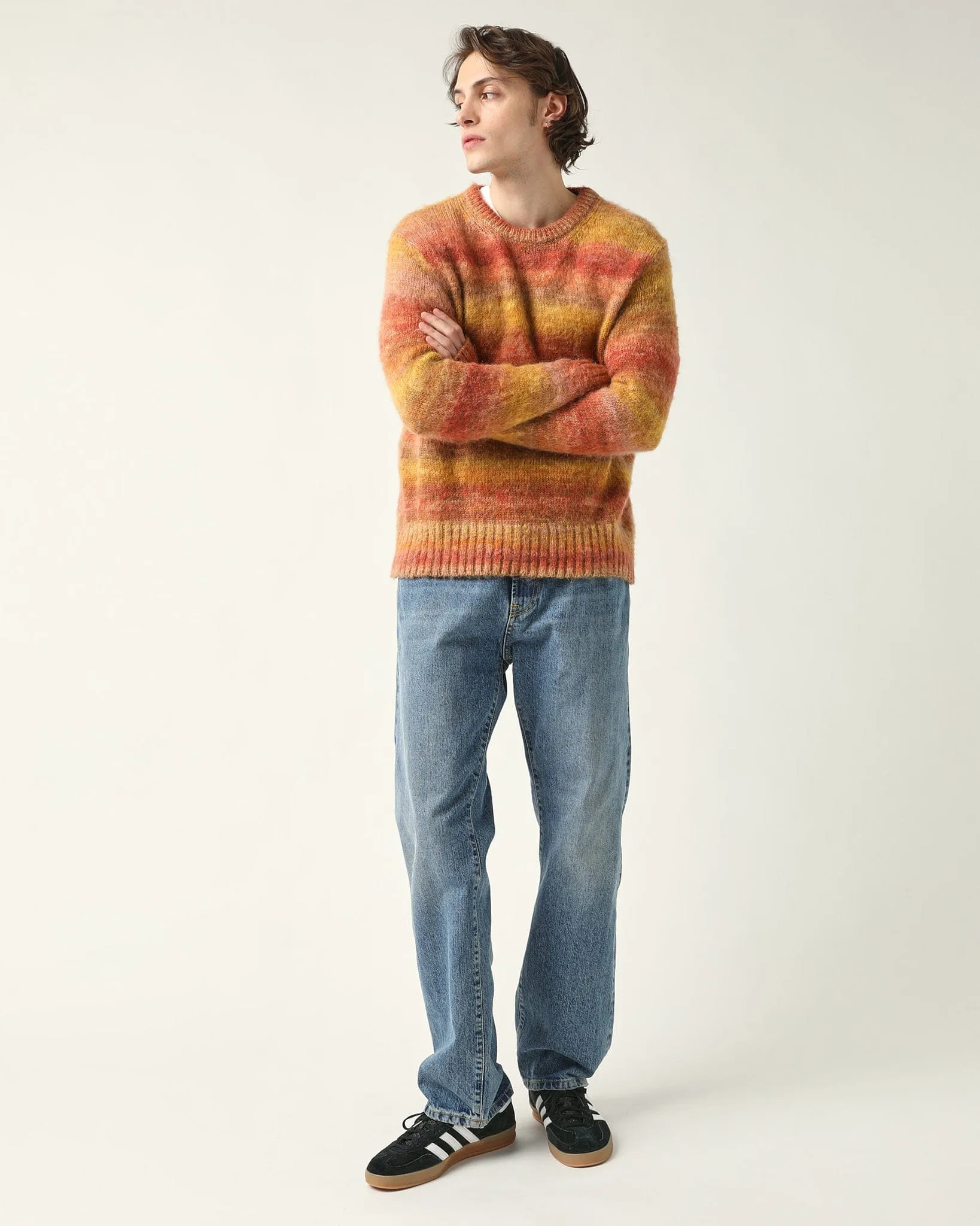 Space Dye Mohair Crewneck - Orange sold by Corridor product image thumbnail 2