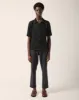 Pointelle Buttondown - Black sold by Corridor