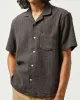 Basket Weave Stripe SS - Black sold by Corridor