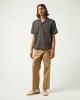 Basket Weave Stripe SS - Black sold by Corridor