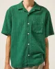 Basket Weave Stripe SS - Green sold by Corridor