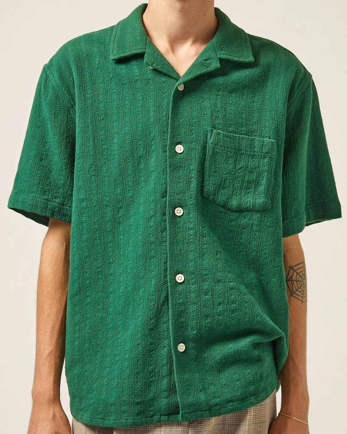 Basket Weave Stripe SS - Green sold by Corridor product image thumbnail 3