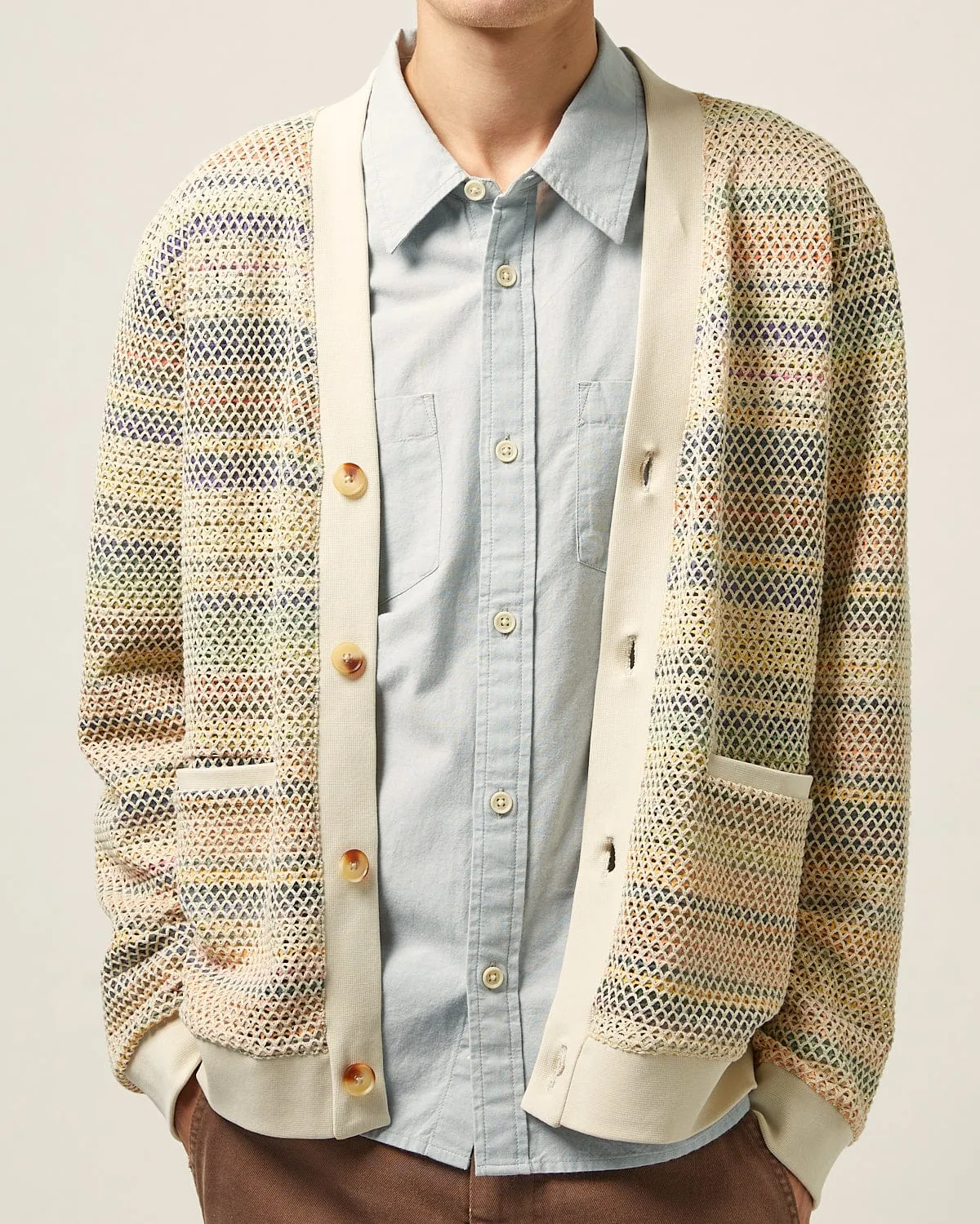 Rainbow Mesh Cardigan sold by Corridor product image thumbnail 3