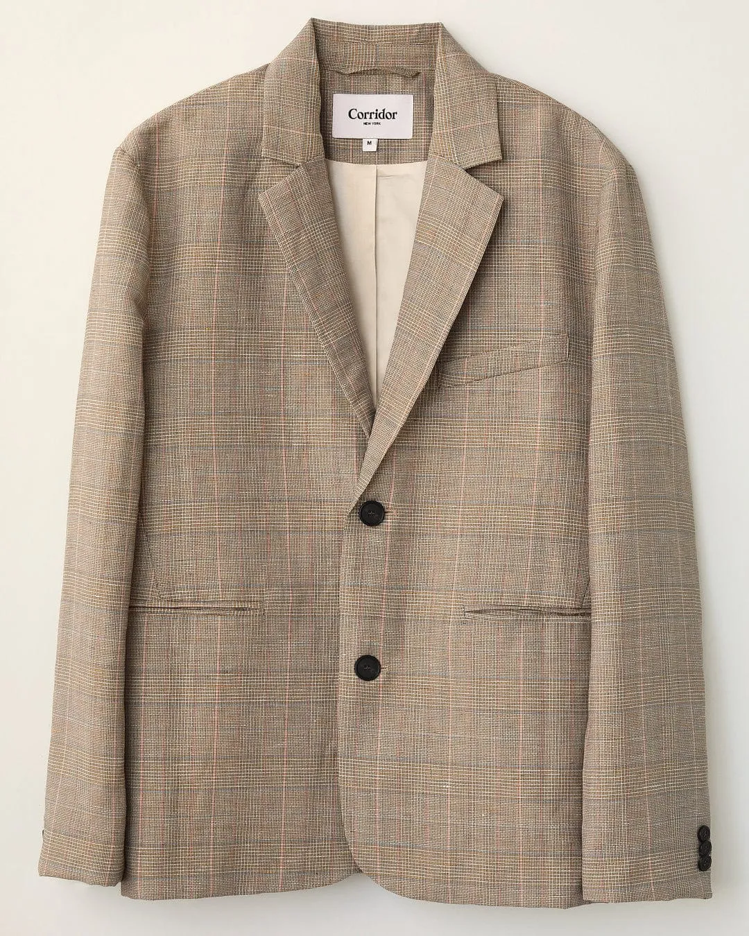 Plaid Linen Blazer sold by Corridor