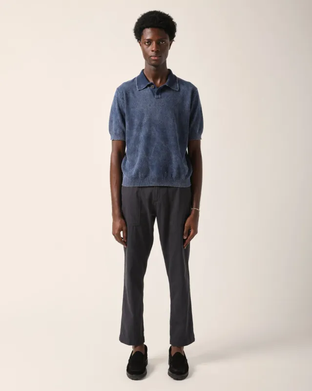 Rice Stitch Polo - Midnight sold by Corridor