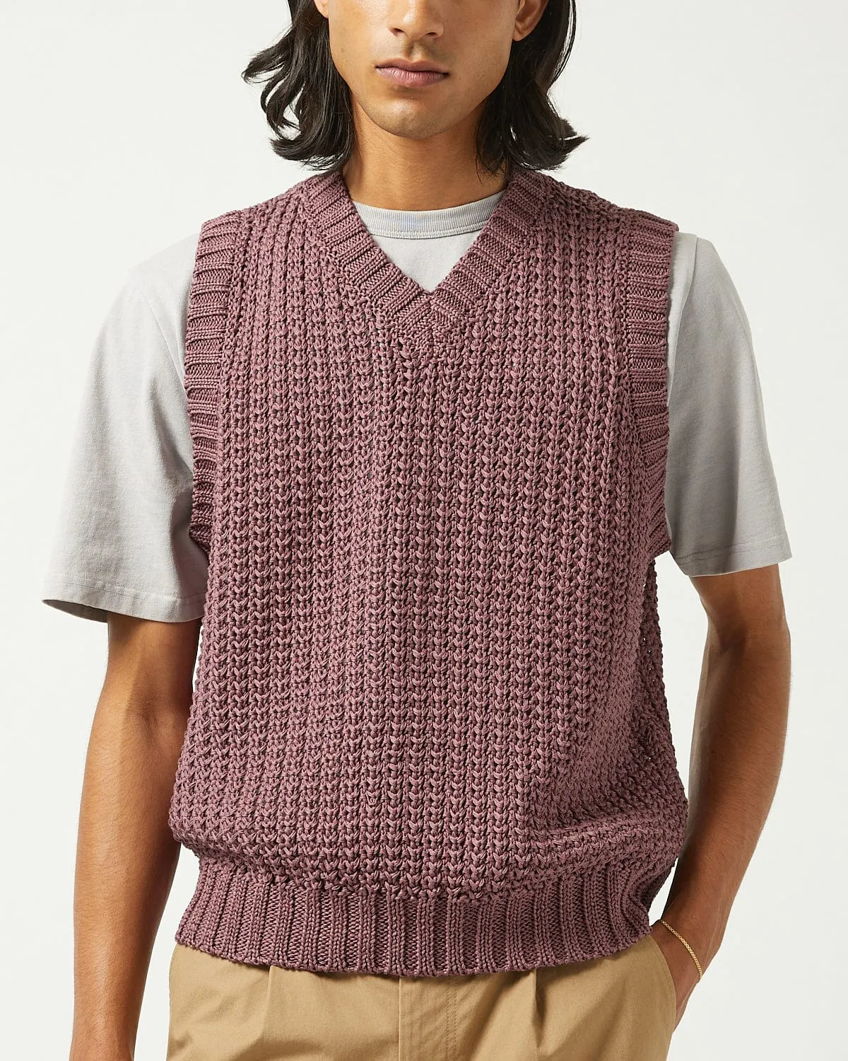 Mercerized Vest - Violet sold by Corridor product image thumbnail 3