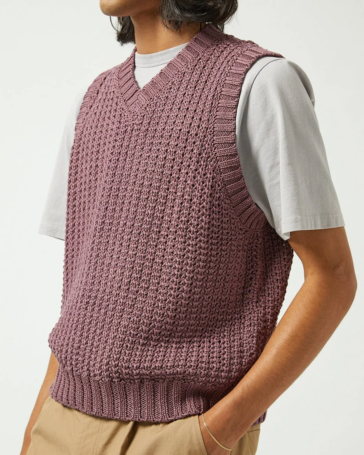 Mercerized Vest - Violet sold by Corridor product image thumbnail 4