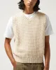 Mercerized Vest - Natural sold by Corridor