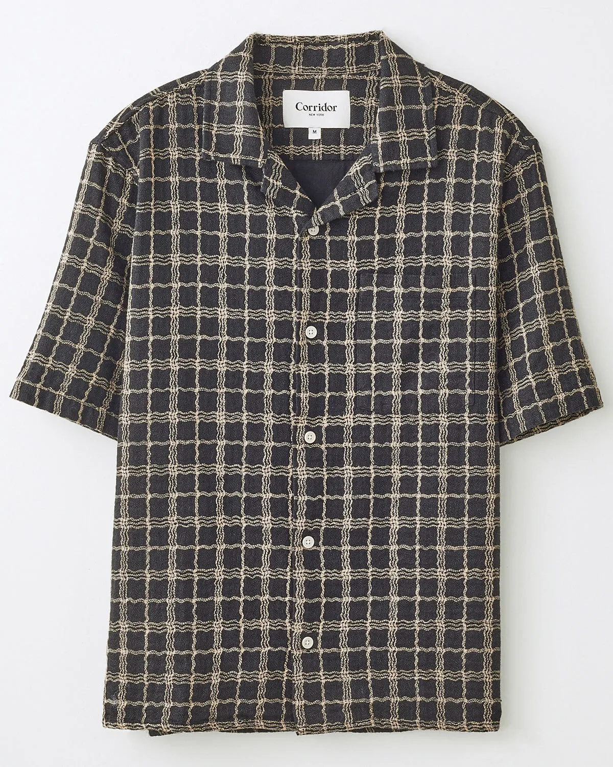 Wavy Linen SS - Black sold by Corridor