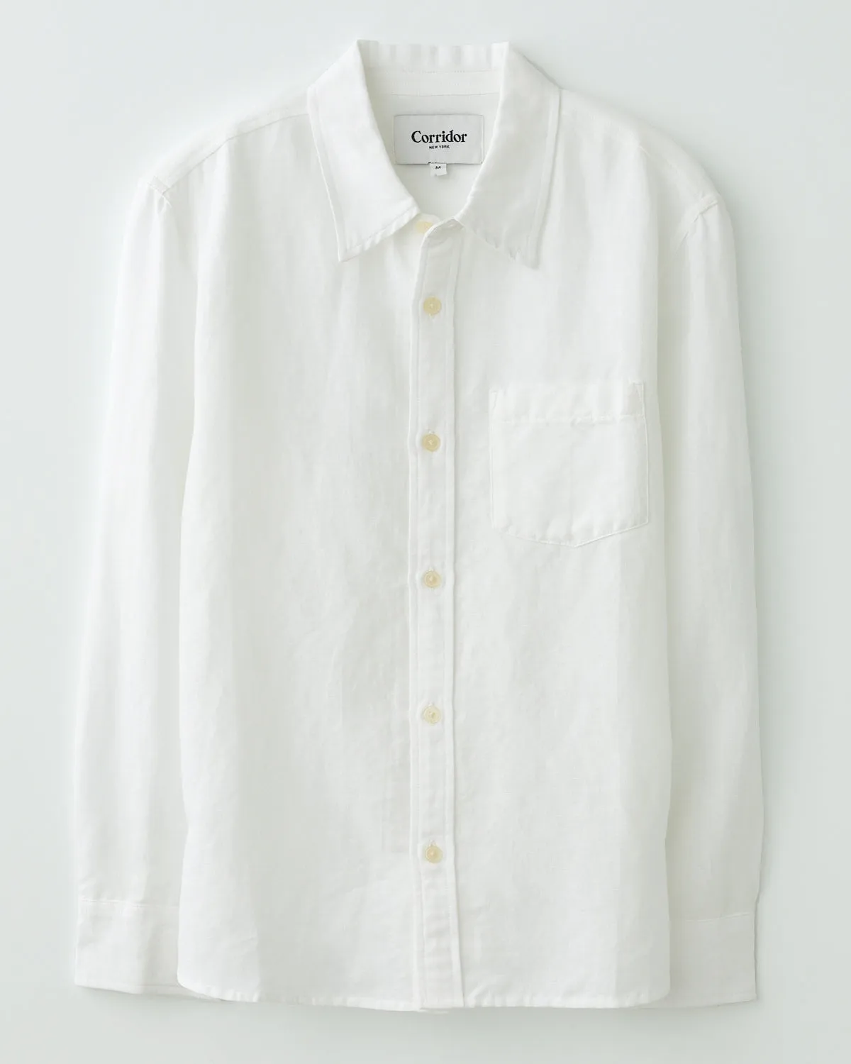 Linen Cotton LS - White sold by Corridor