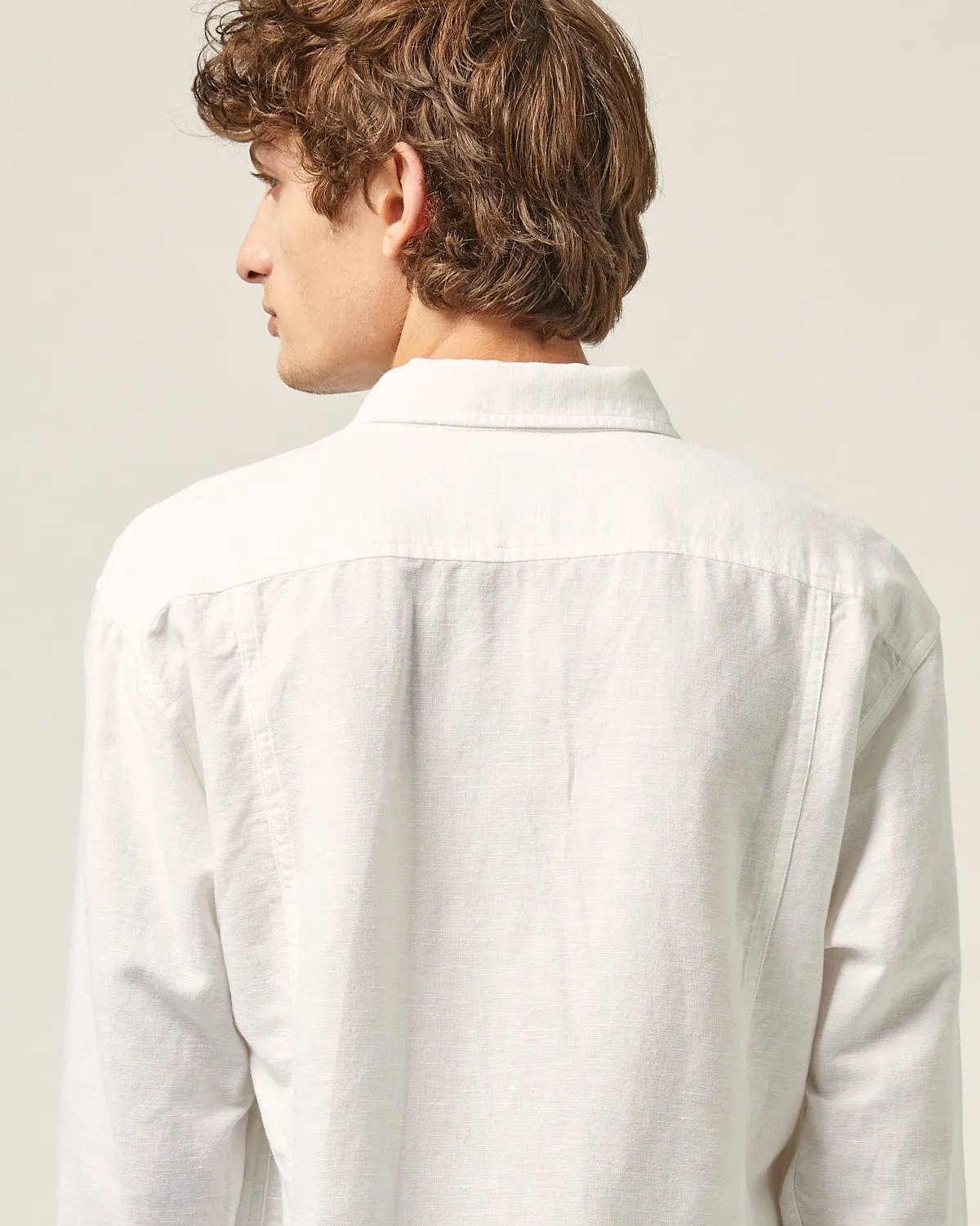 Linen Cotton LS - White sold by Corridor product image thumbnail 4