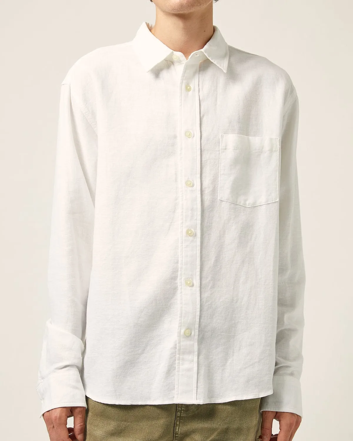 Linen Cotton LS - White sold by Corridor product image thumbnail 3