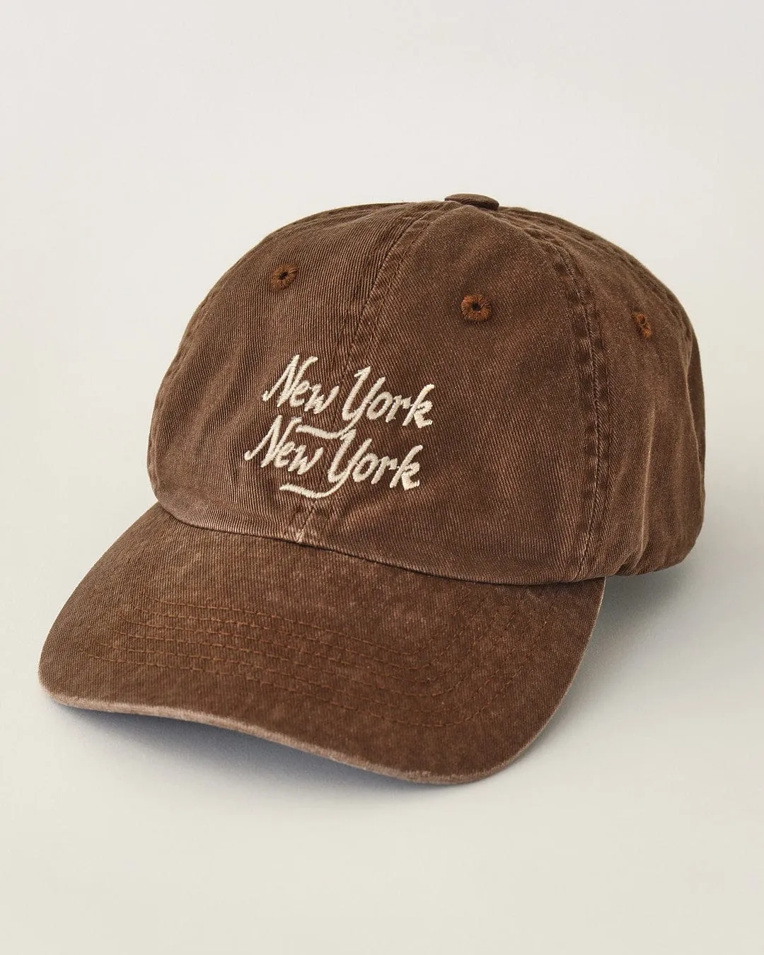 NY NY Script Hat - Umber sold by Corridor