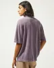 Washed Pointelle Buttondown - Violet sold by Corridor