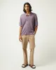 Washed Pointelle Buttondown - Violet sold by Corridor