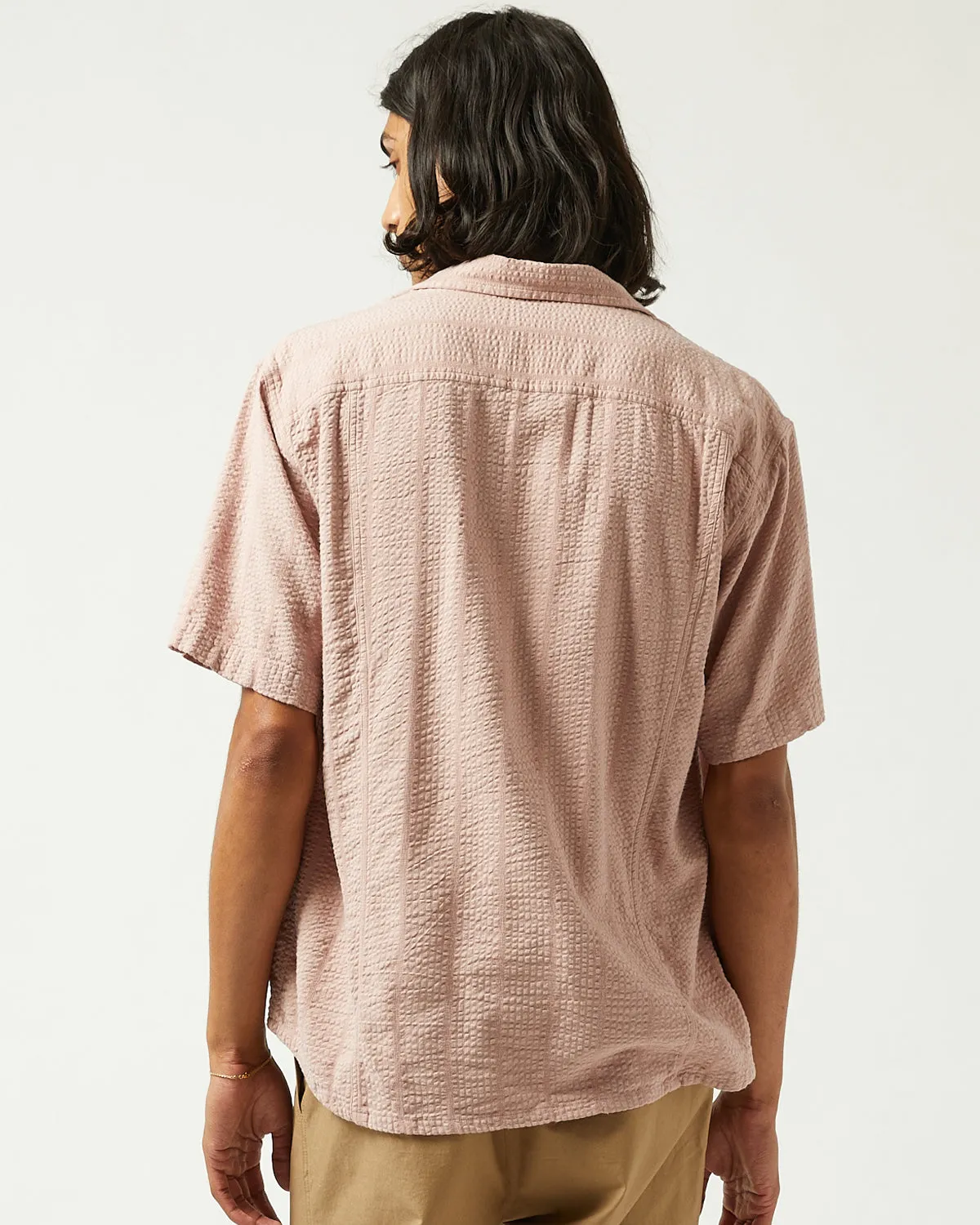 Striped Seersucker SS - Pink sold by Corridor product image thumbnail 4