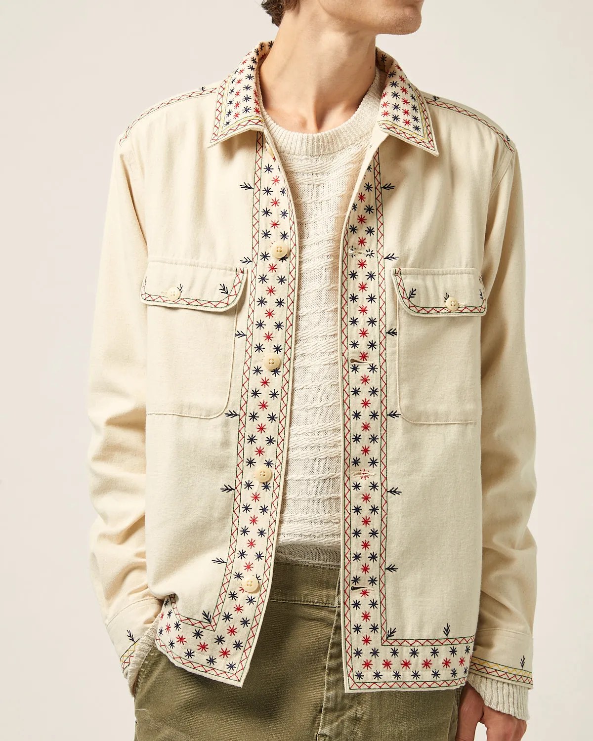 Starlight Embroidered Military Jacket sold by Corridor product image thumbnail 2