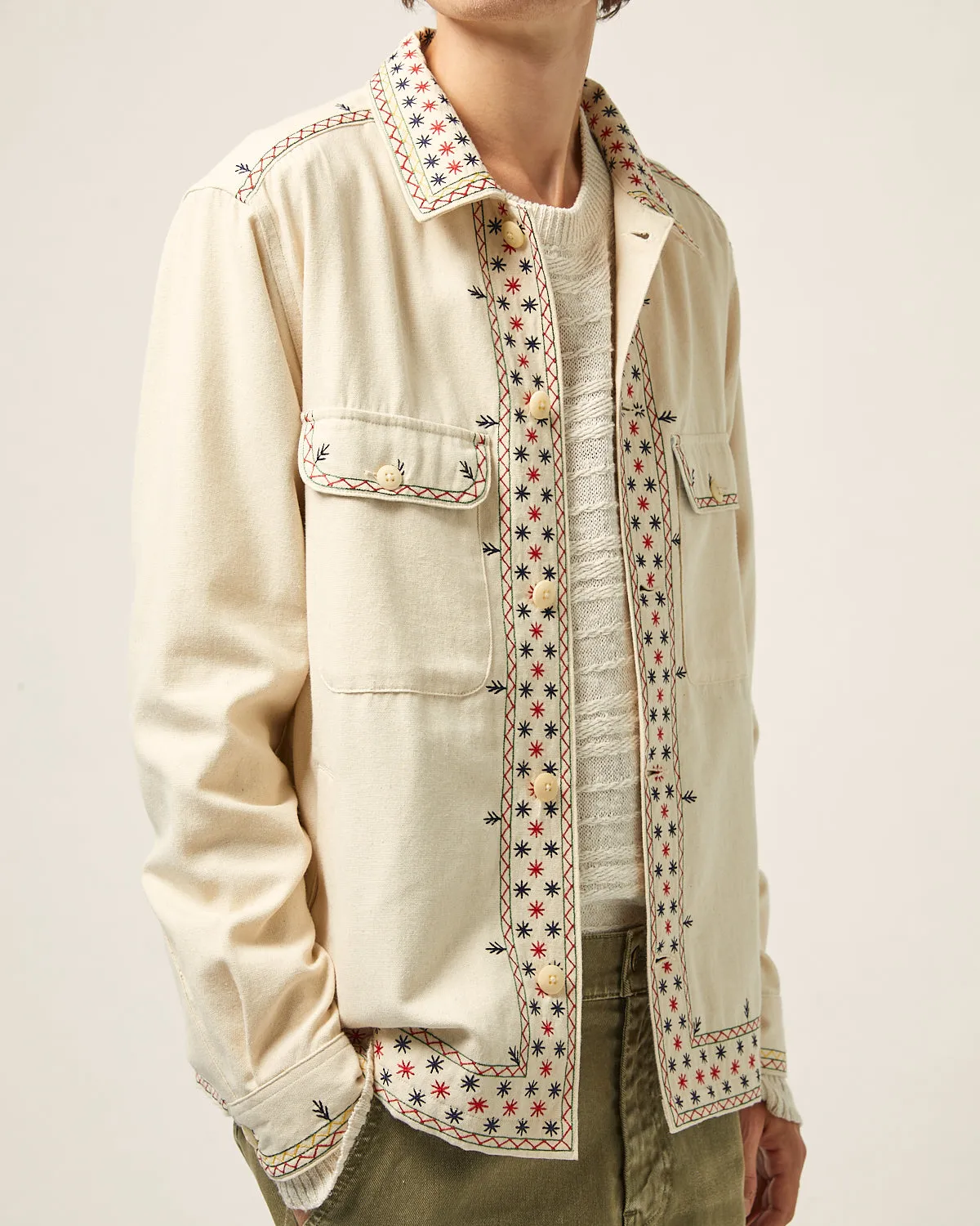 Starlight Embroidered Military Jacket sold by Corridor product image thumbnail 3