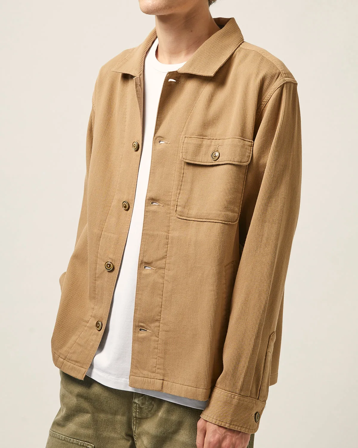 Bedford Cord Military Jacket - Khaki sold by Corridor product image thumbnail 4