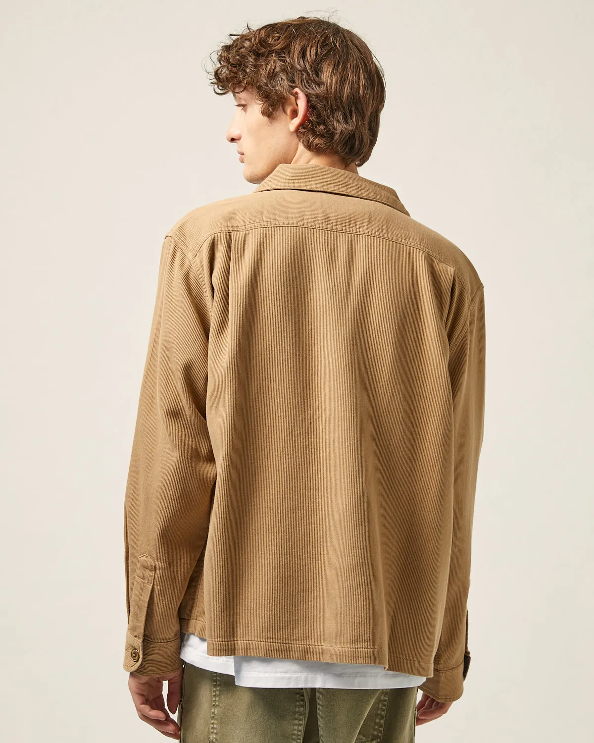 Bedford Cord Military Jacket - Khaki sold by Corridor product image thumbnail 5