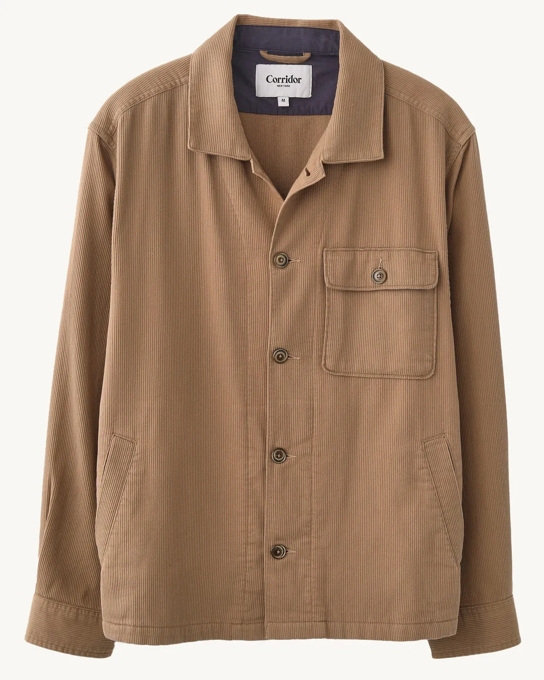 Bedford Cord Military Jacket - Khaki sold by Corridor
