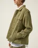 Bedford Cord Military Jacket - Olive sold by Corridor