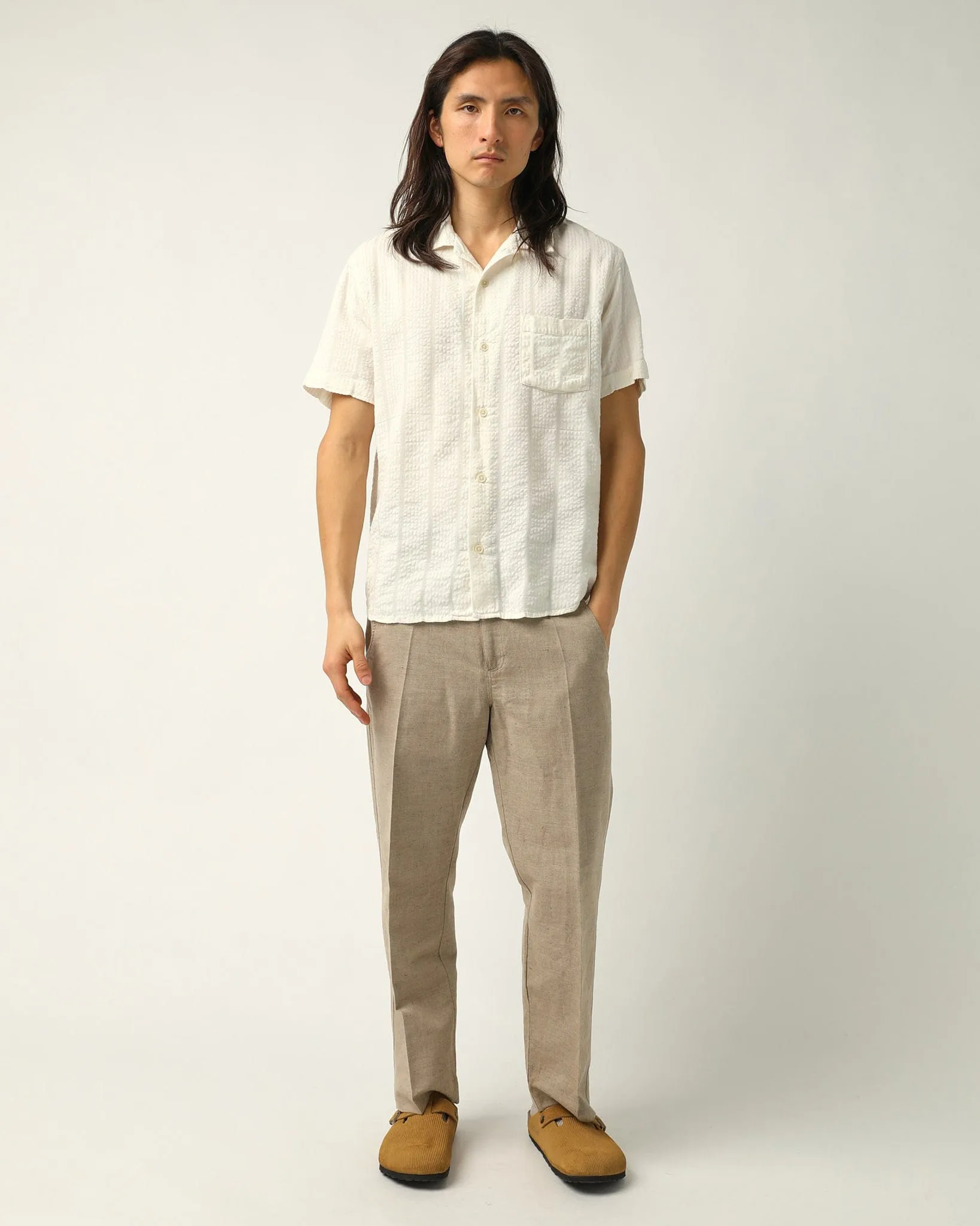 Linen Cotton Trouser - Natural sold by Corridor product image thumbnail 2