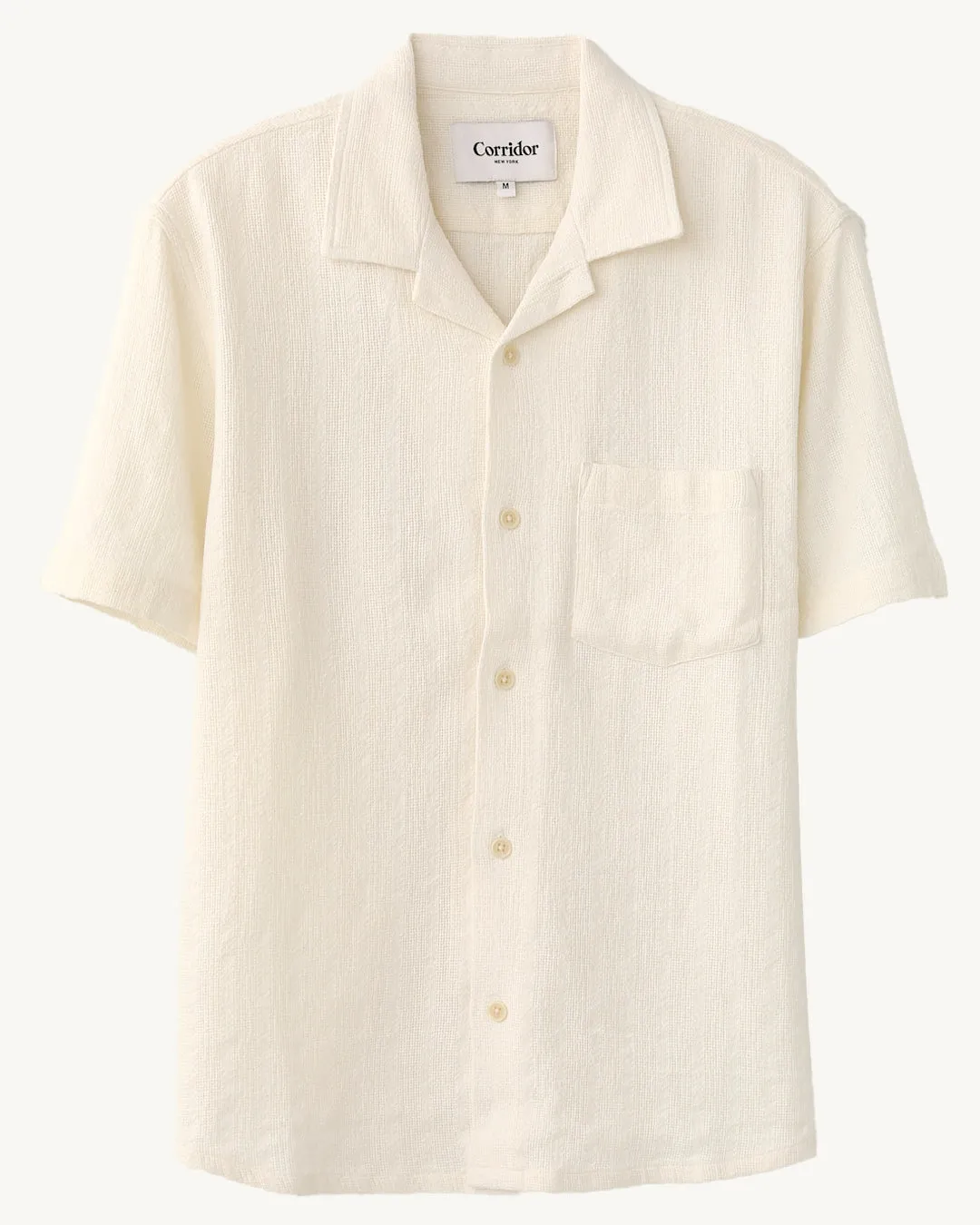 Basket Weave Stripe SS Camp - Natural sold by Corridor product image thumbnail 4