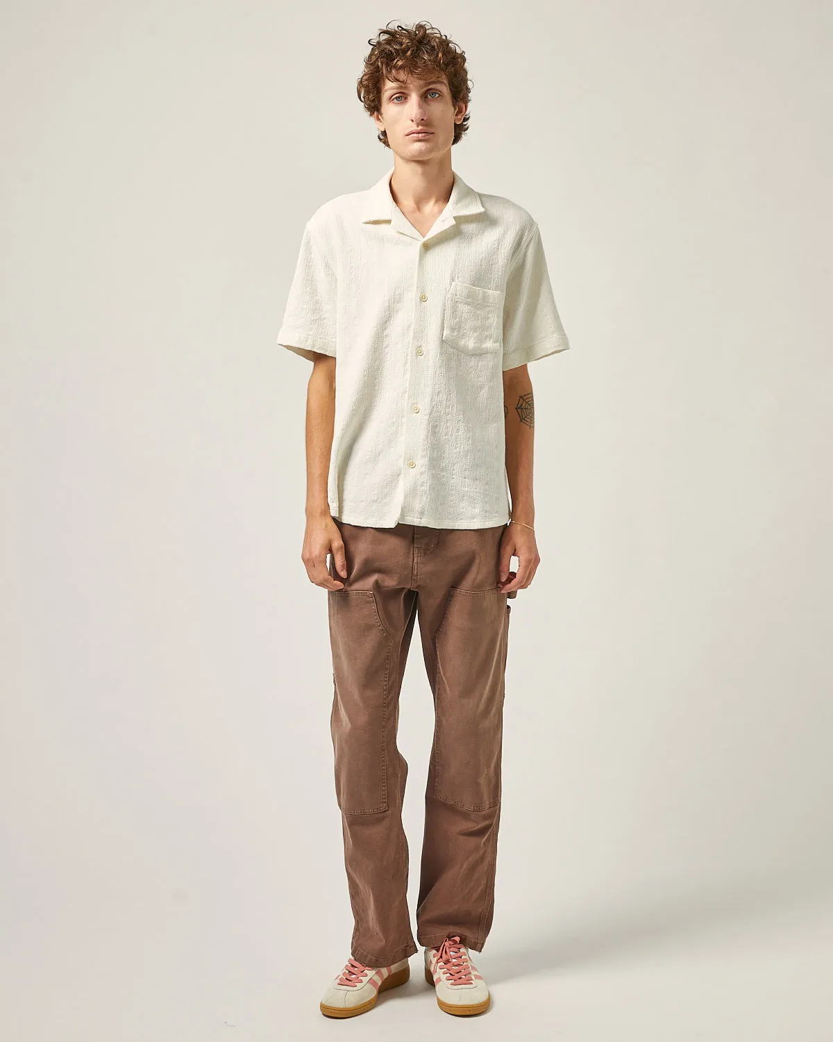 Basket Weave Stripe SS Camp - Natural sold by Corridor product image thumbnail 2
