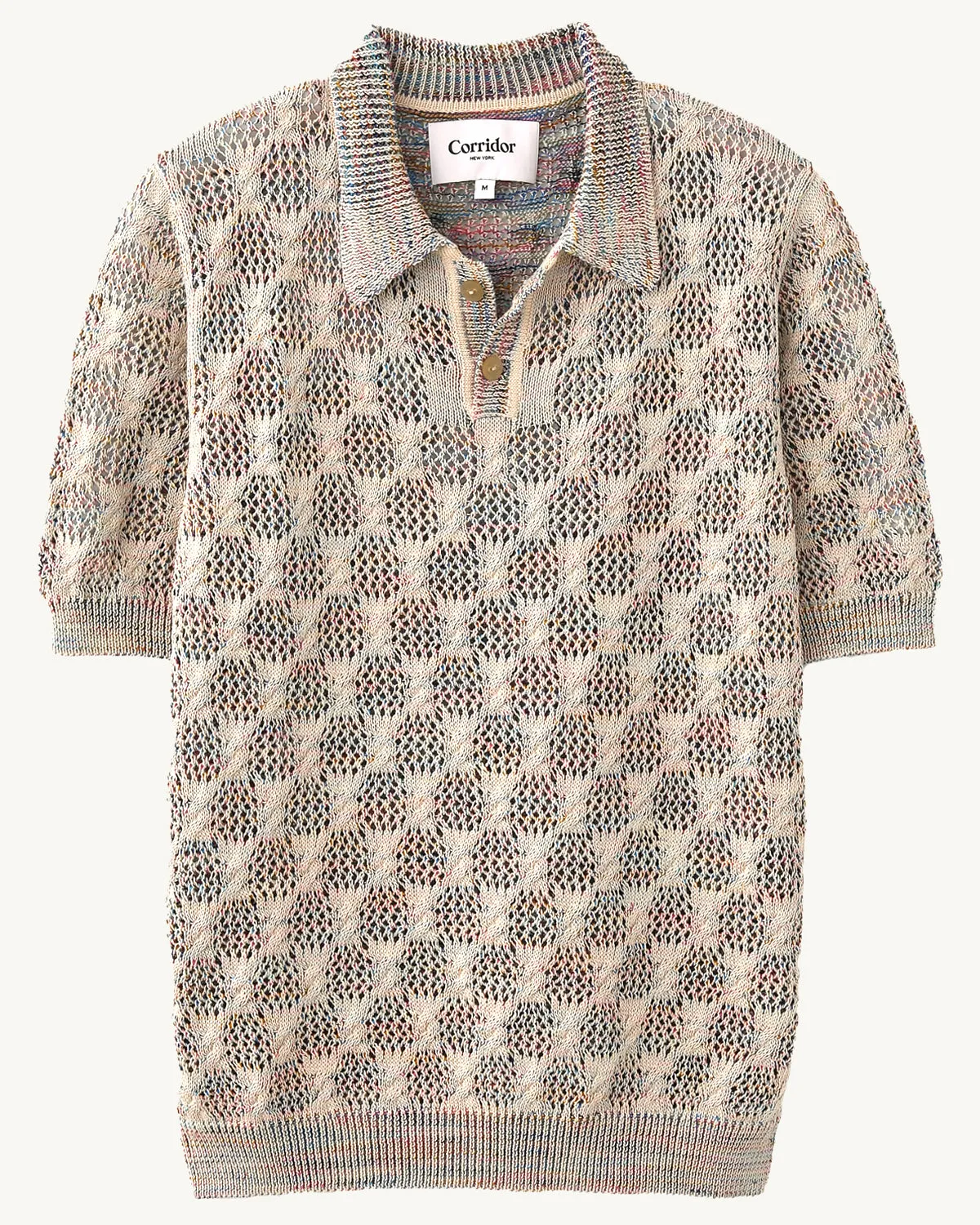 Cable Lace Polo sold by Corridor