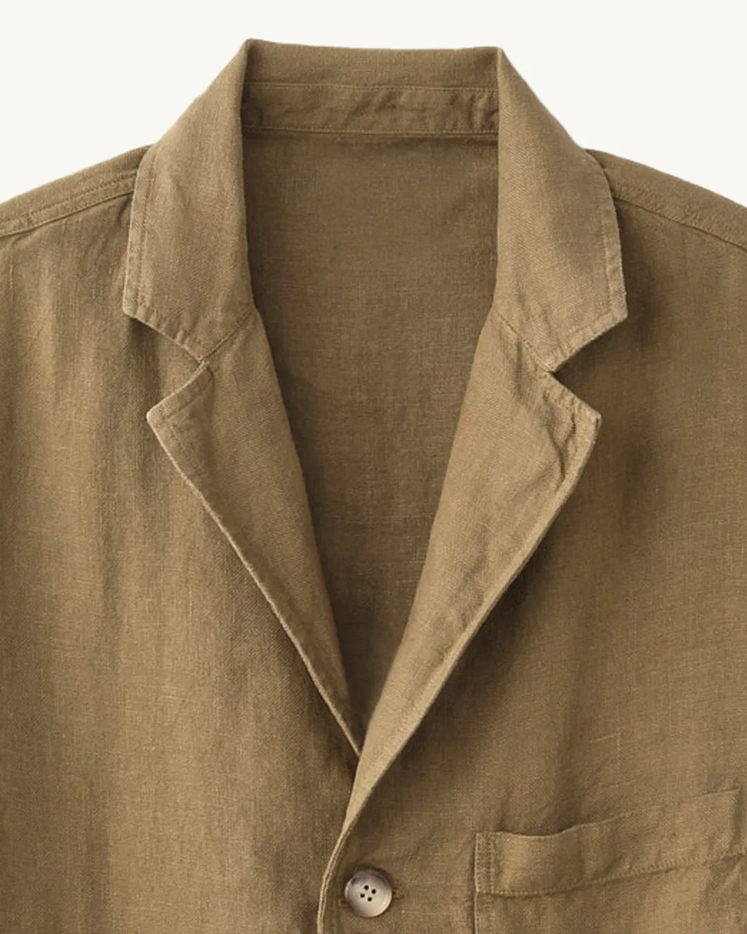 Linen 3 Button Blazer - Olive sold by Corridor product image thumbnail 2