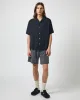 French Terry Garment Dyed Shorts - Washed Black sold by Corridor