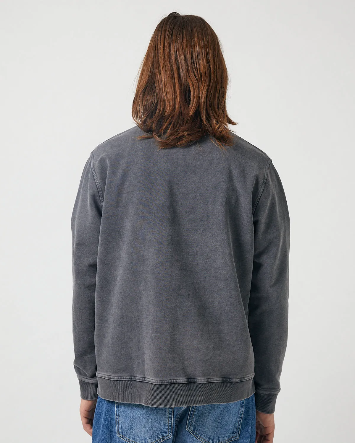 French Terry Crewneck - Washed Black sold by Corridor product image thumbnail 4
