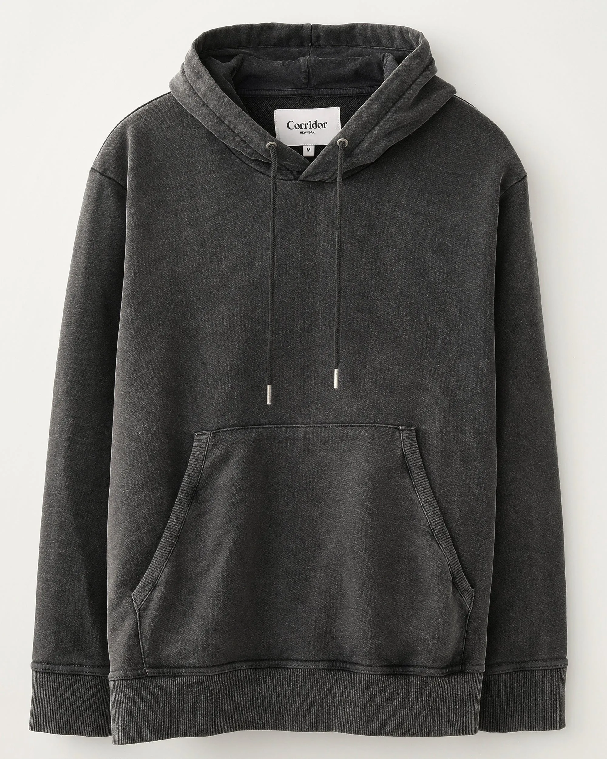 French Terry Hoodie - Washed Black sold by Corridor