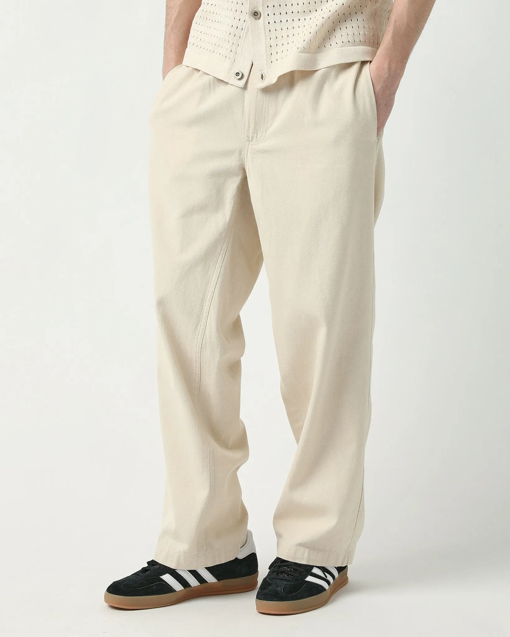 Canvas Leisure Pant - Natural sold by Corridor