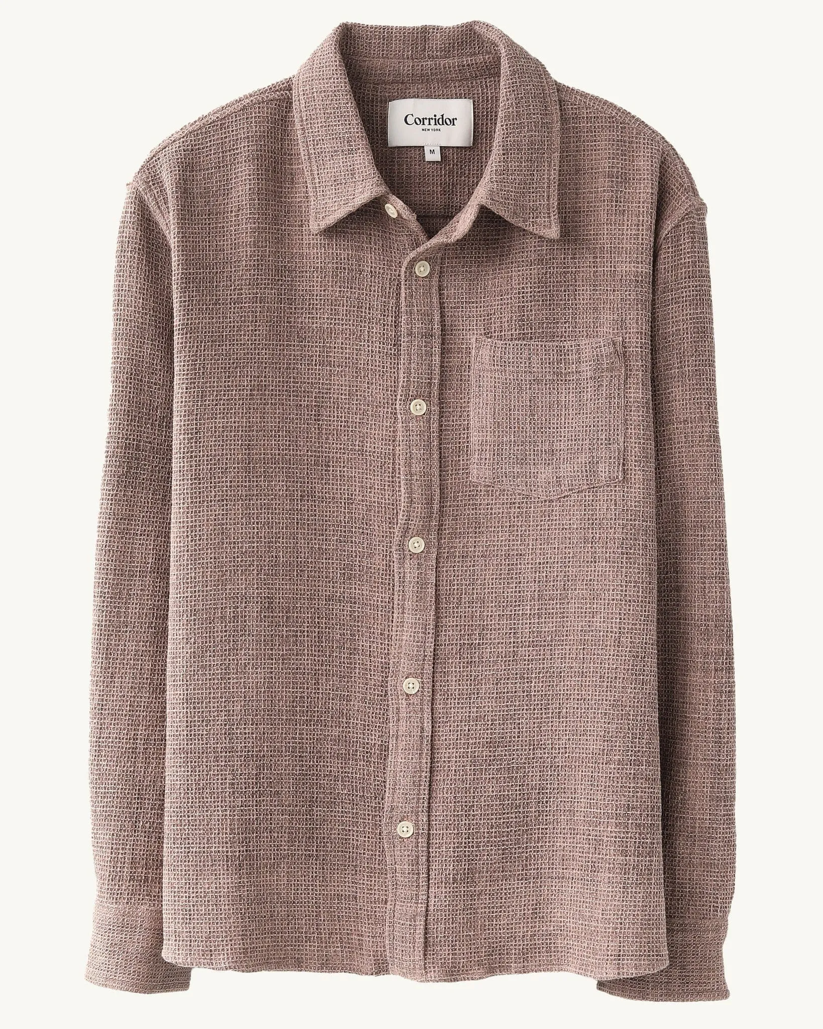Pigment Dyed Waffle LS - Purple sold by Corridor