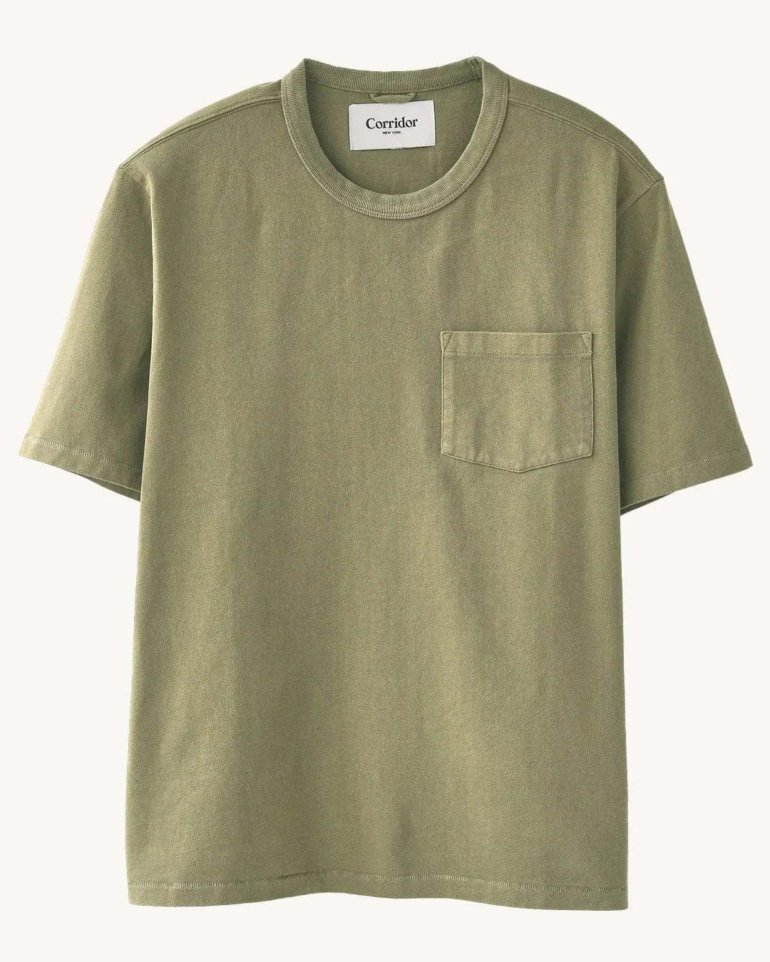 Garment Dye Tee - Olive sold by Corridor