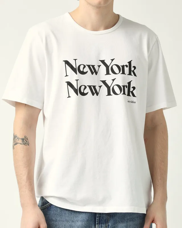 New York New York T-Shirt - White sold by Corridor