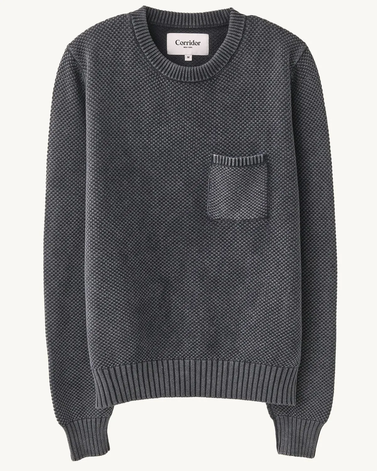 Pocket Crewneck - Black sold by Corridor
