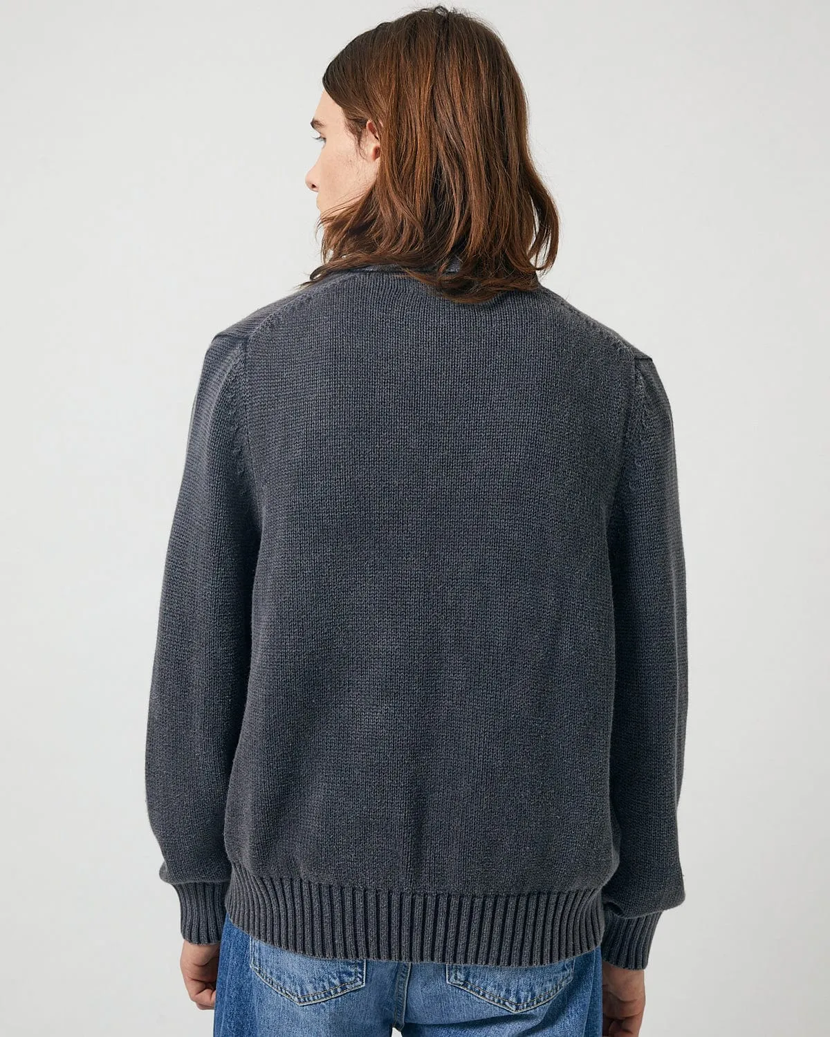 Acid Wash Cardigan - Washed Black sold by Corridor product image thumbnail 3