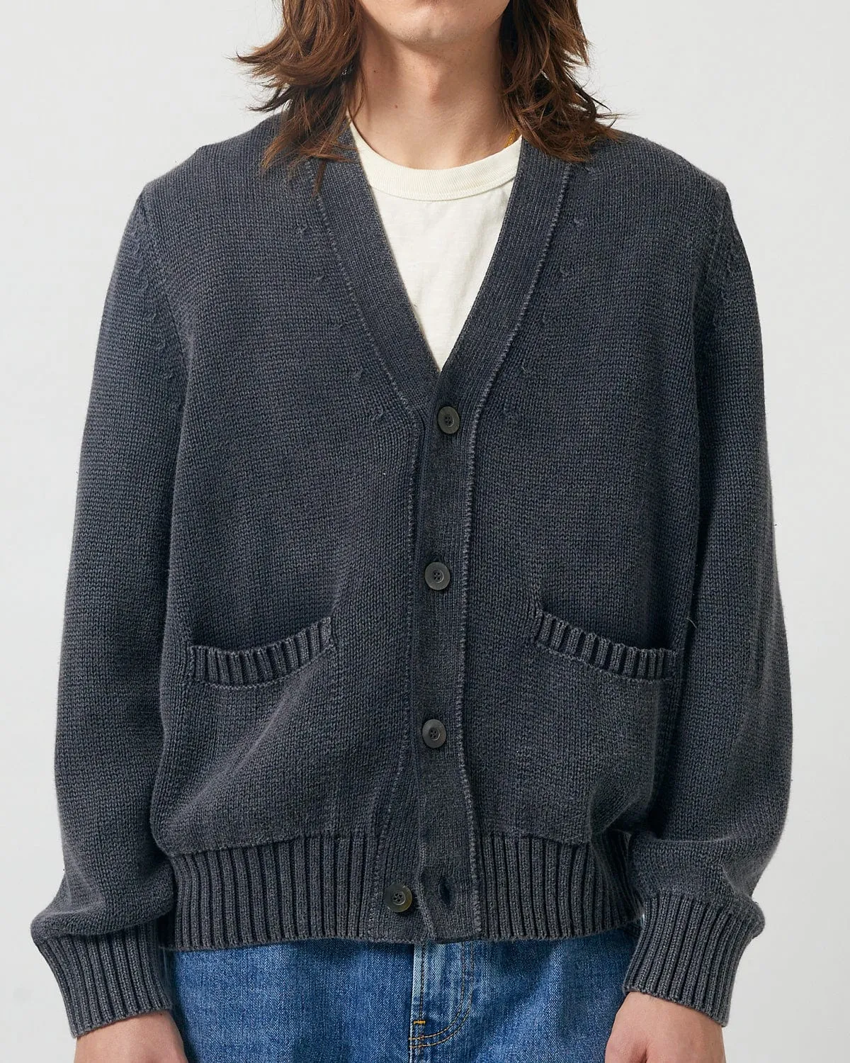 Acid Wash Cardigan - Washed Black sold by Corridor product image thumbnail 2