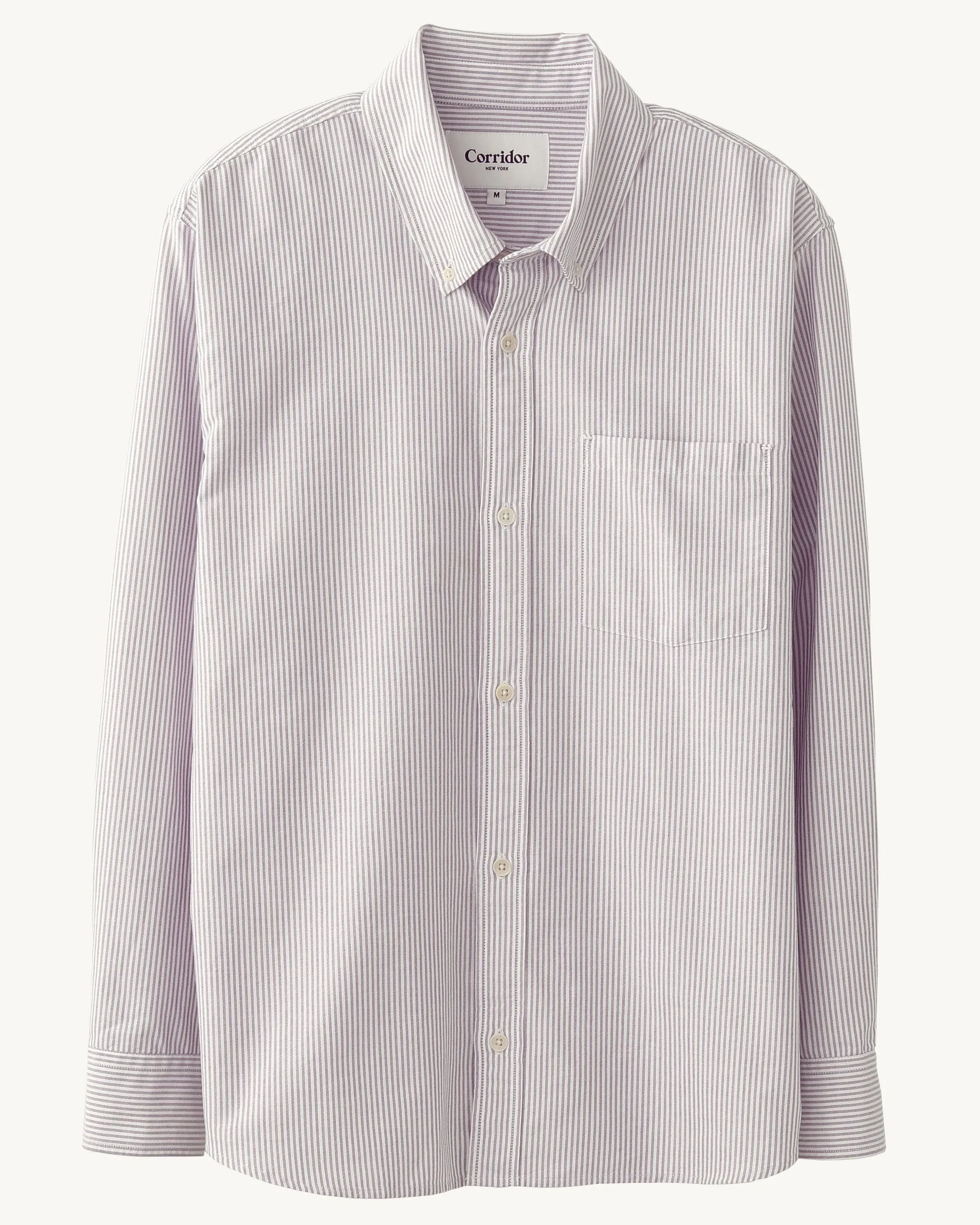 Stripe Oxford LS - Purple sold by Corridor