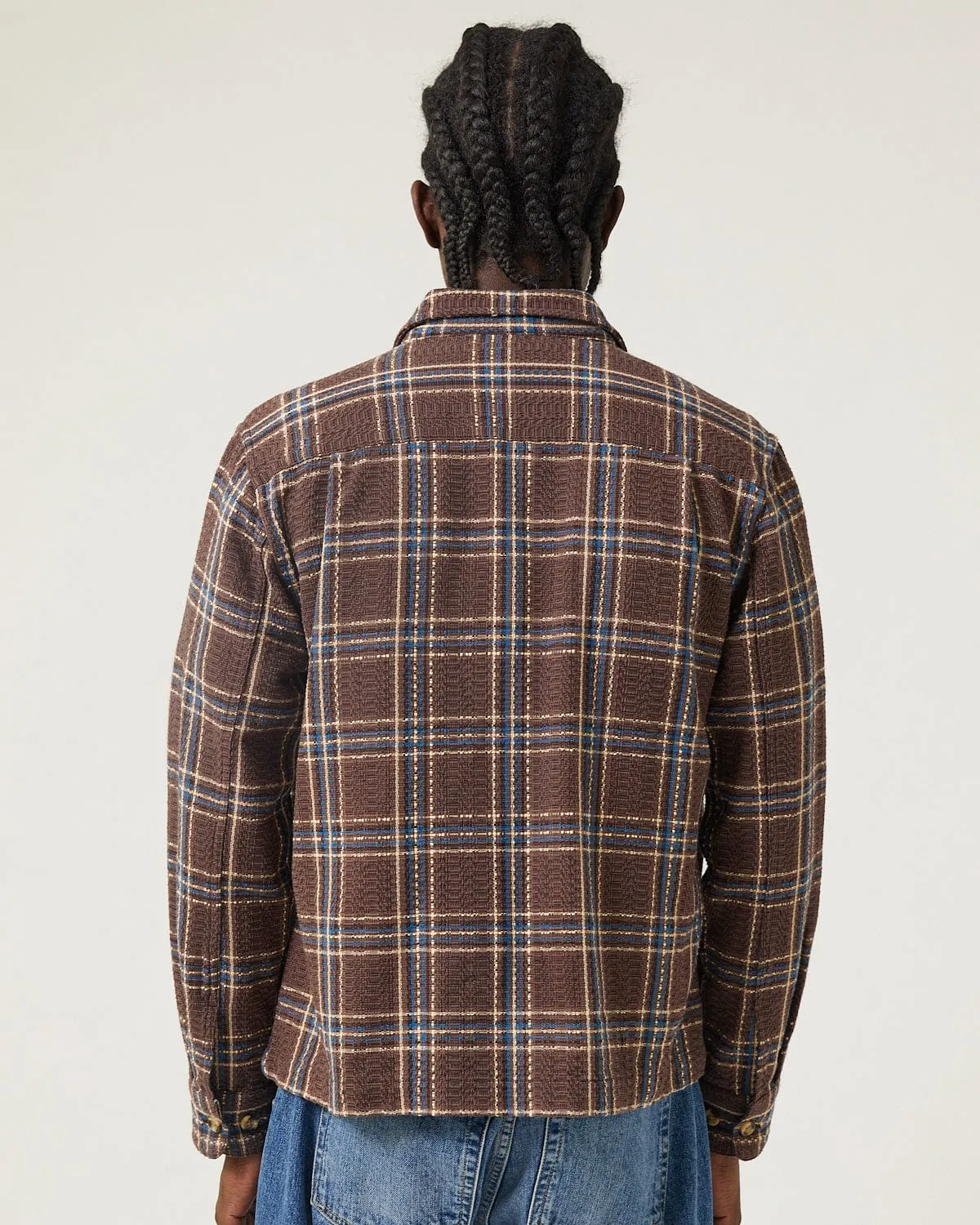Venice Plaid Zip Shirt sold by Corridor product image thumbnail 4