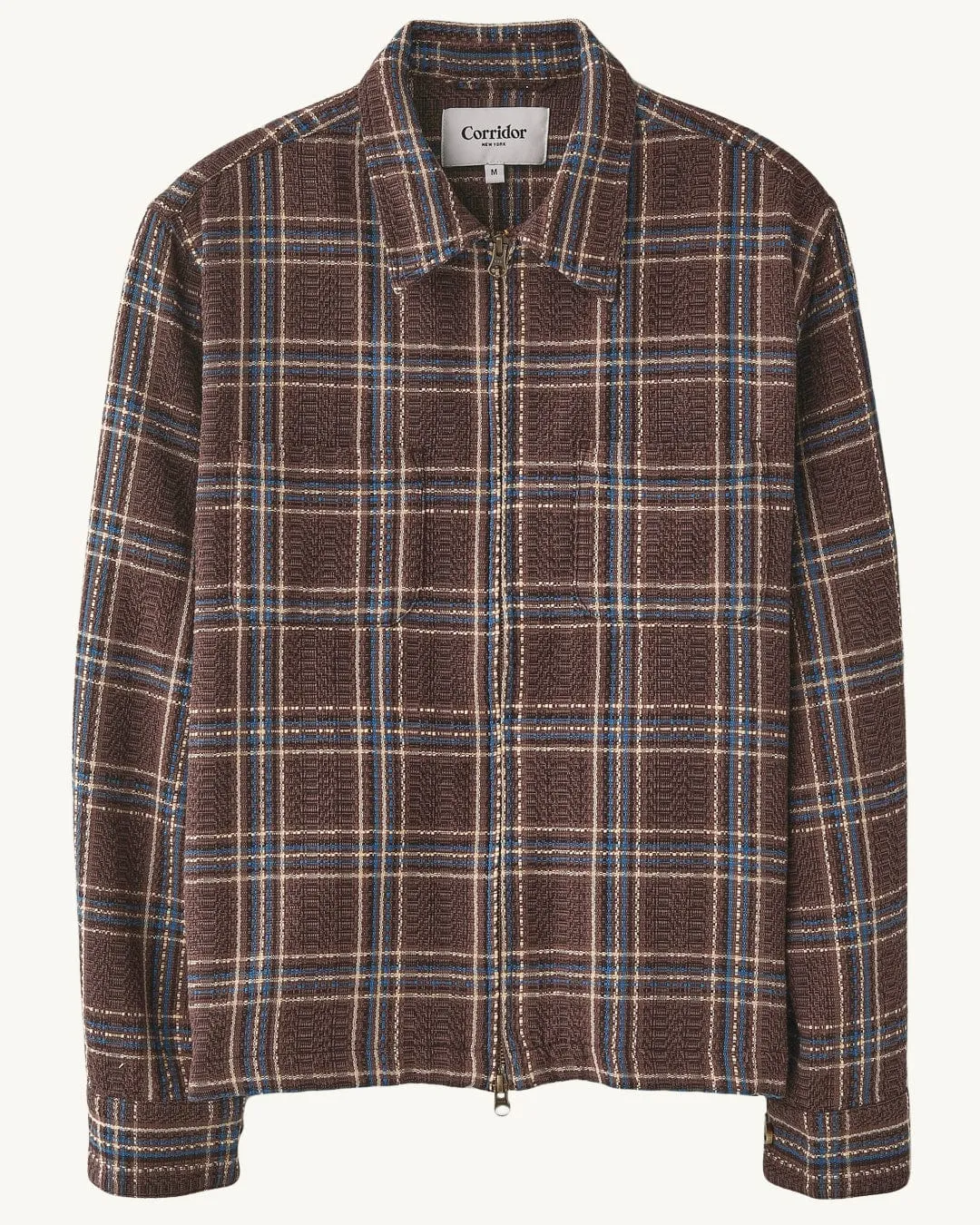 Venice Plaid Zip Shirt sold by Corridor