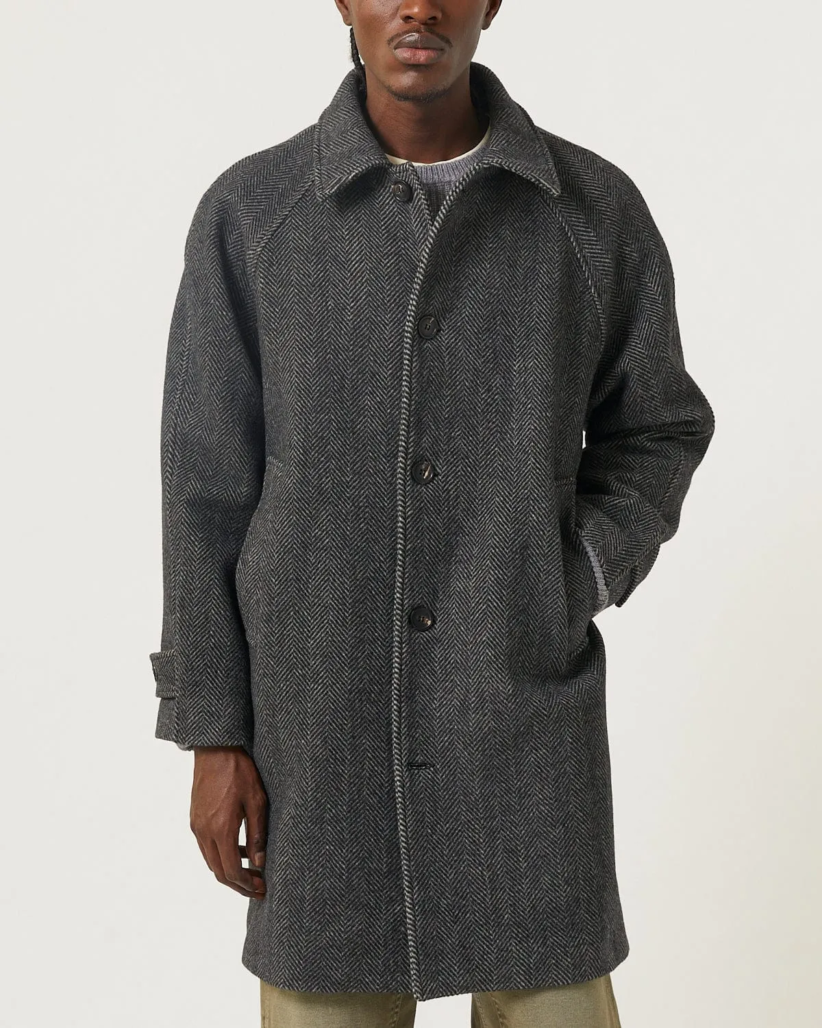 Herringbone Raglan - Charcoal sold by Corridor product image thumbnail 3