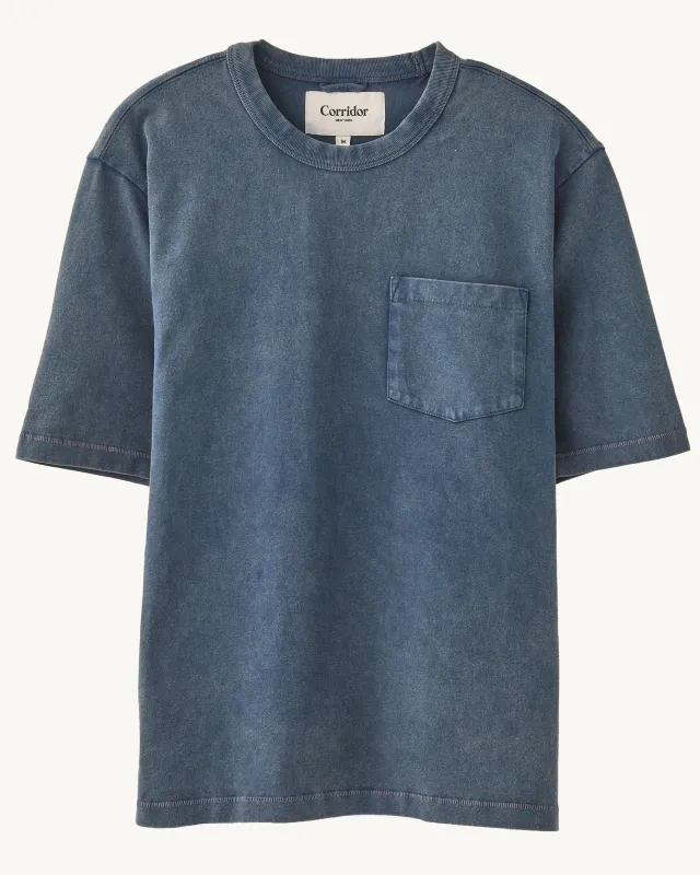Garment Dye Tee - Navy sold by Corridor